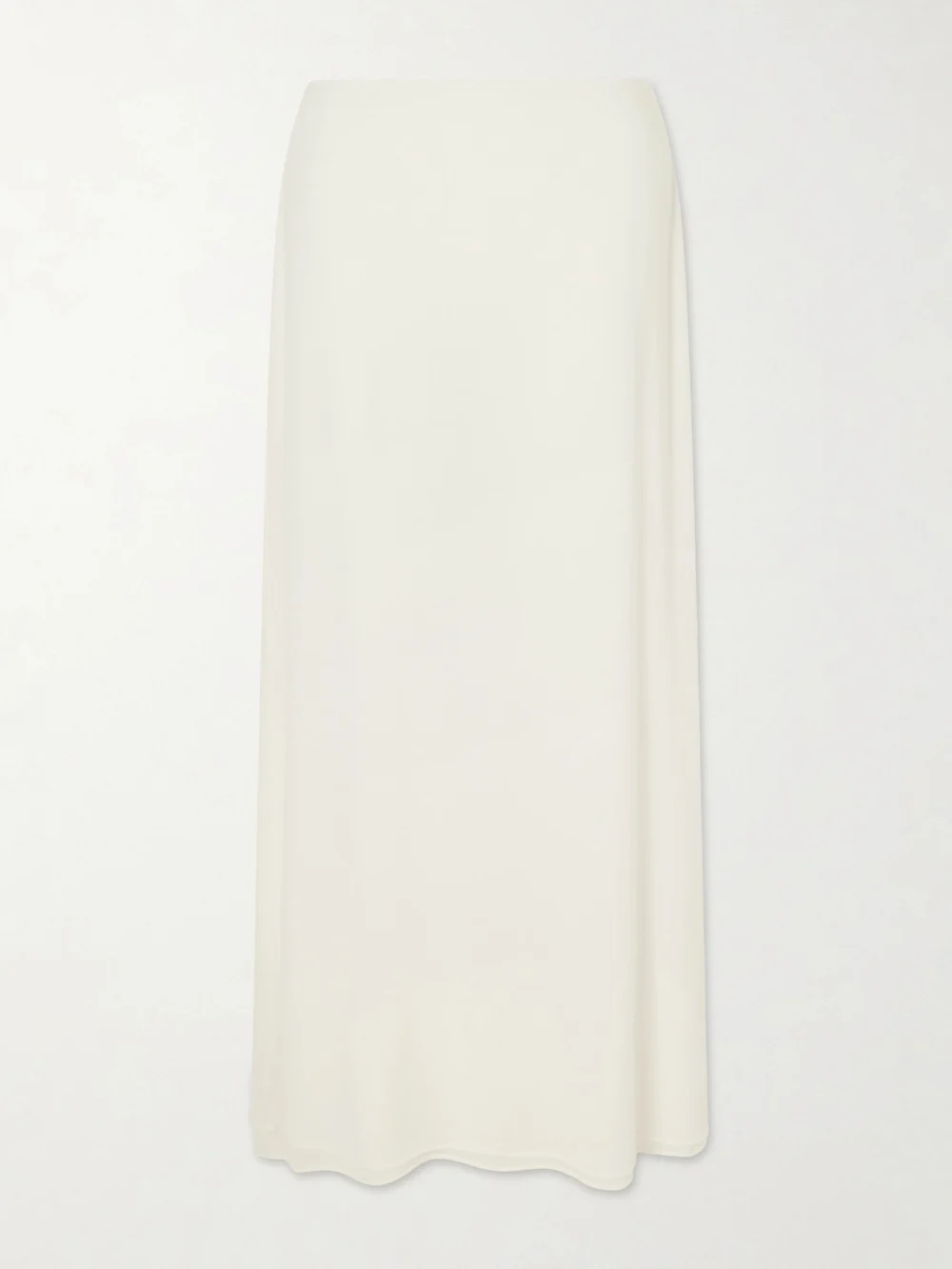 Colleen Allen Stretch Tencel™ Modal, Silk and Cashmere-blend Maxi Skirt in ivory