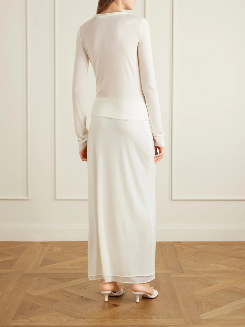 Back view of the Colleen Allen Tencel™ Modal-blend T-shirt
