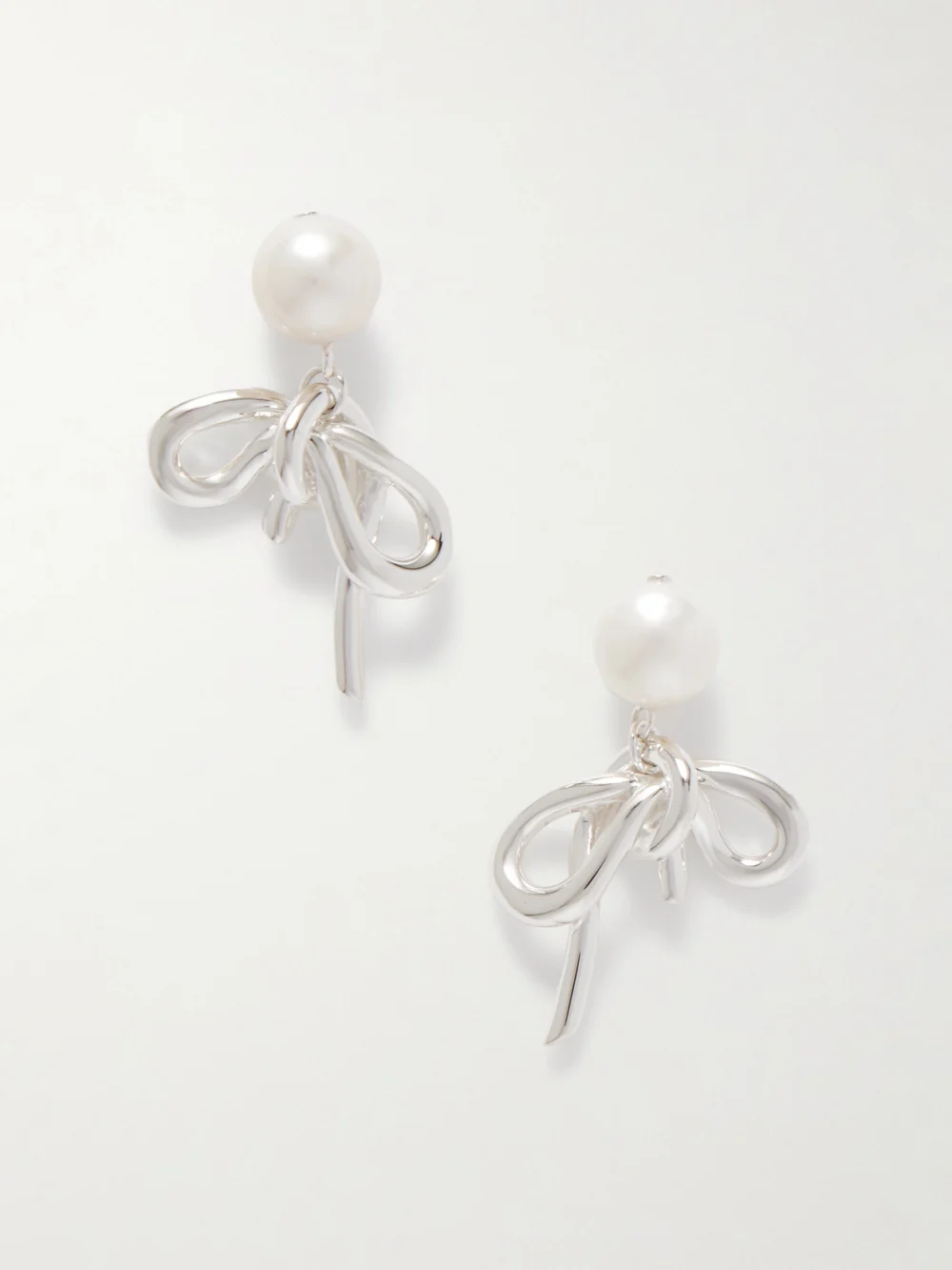 Completedworks Once in a Blue Moon Recycled Silver Pearl Earrings