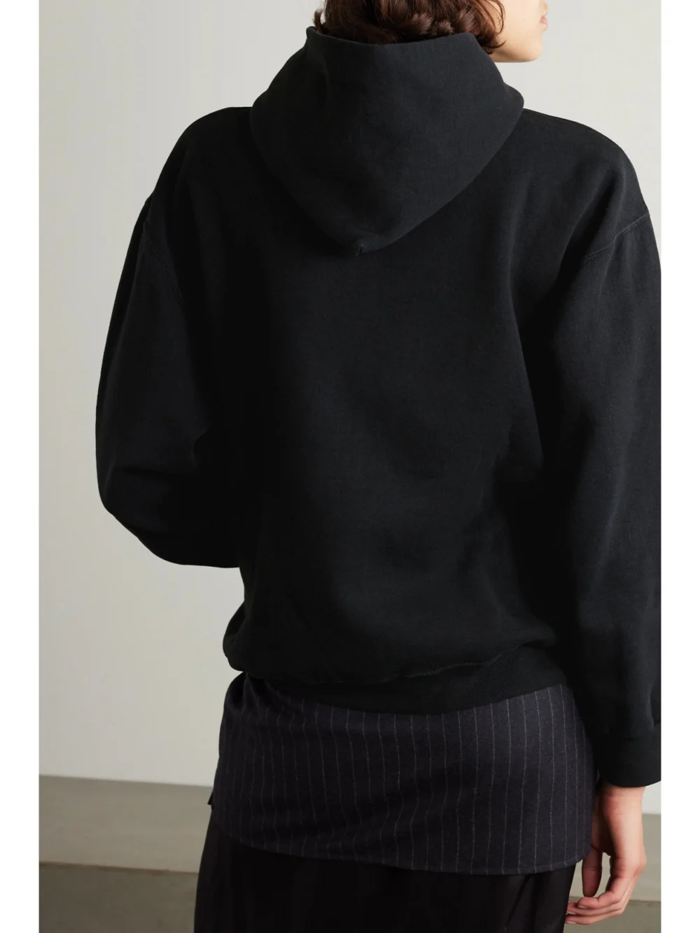 Back view of the Conner Ives Crystal-embellished Printed Cotton-jersey Hoodie