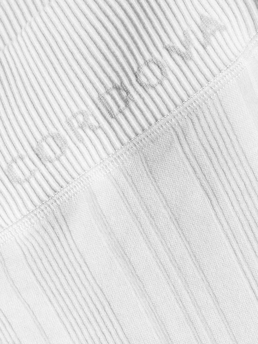 Close-up detail of the Cordova Sol Ribbed-knit Leggings