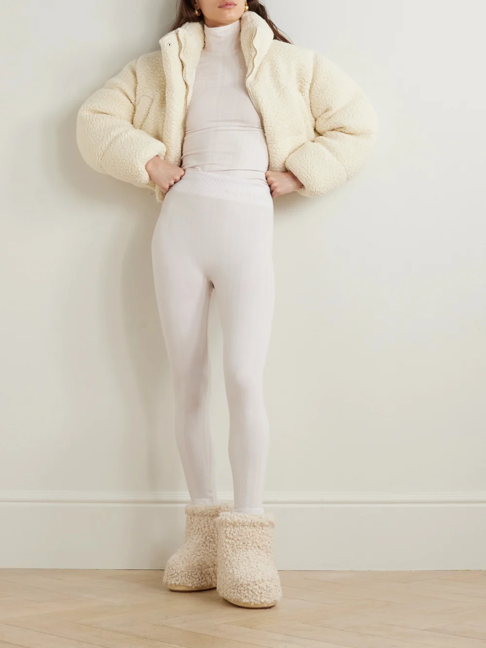Cordova Sol Ribbed Stretch-jersey Leggings, styled view