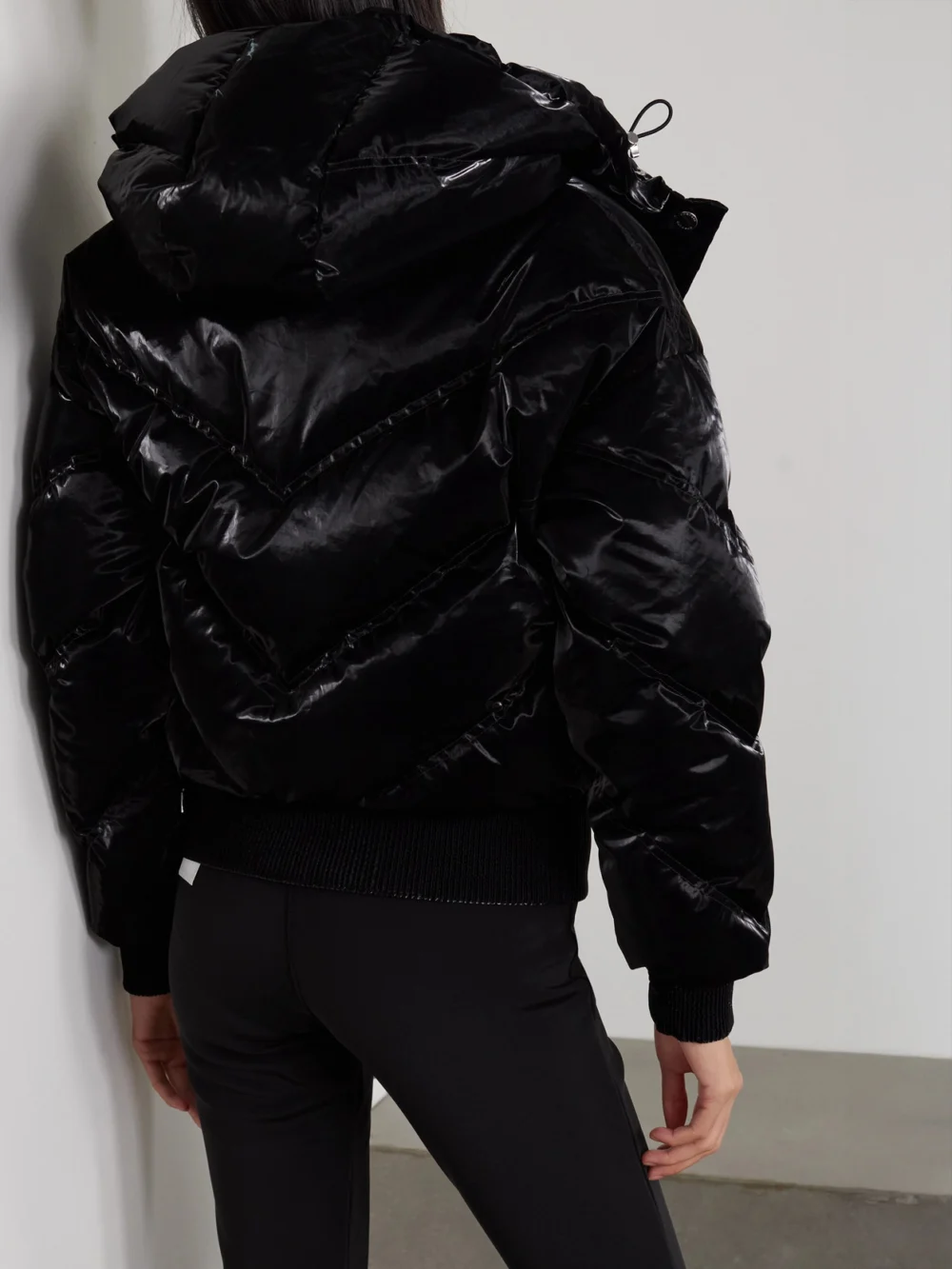 Back view of the Cordova The Niseko Hooded Quilted Down Ski Jacket