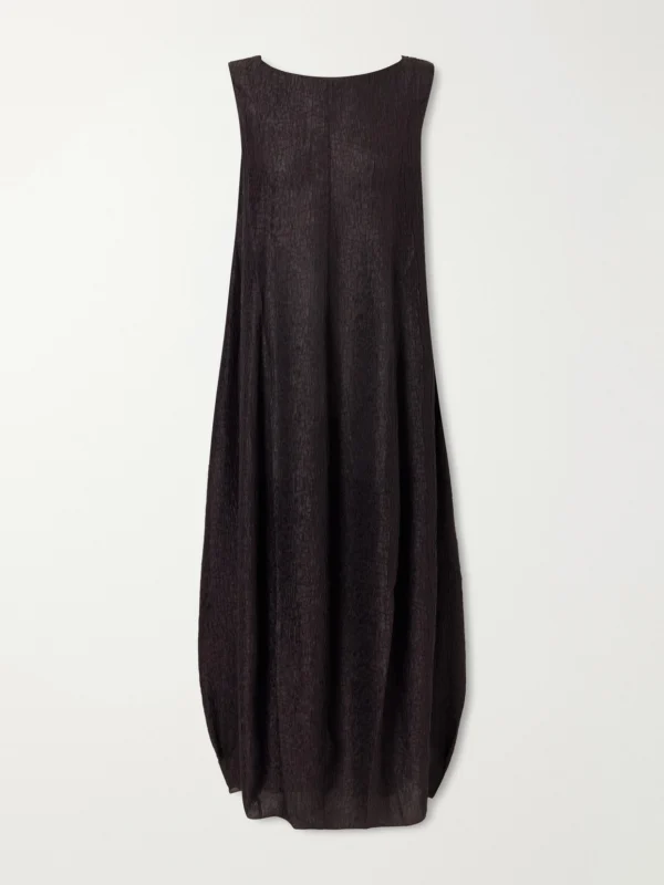 Cortana Anhelo Crinkled Silk-chiffon Maxi Dress