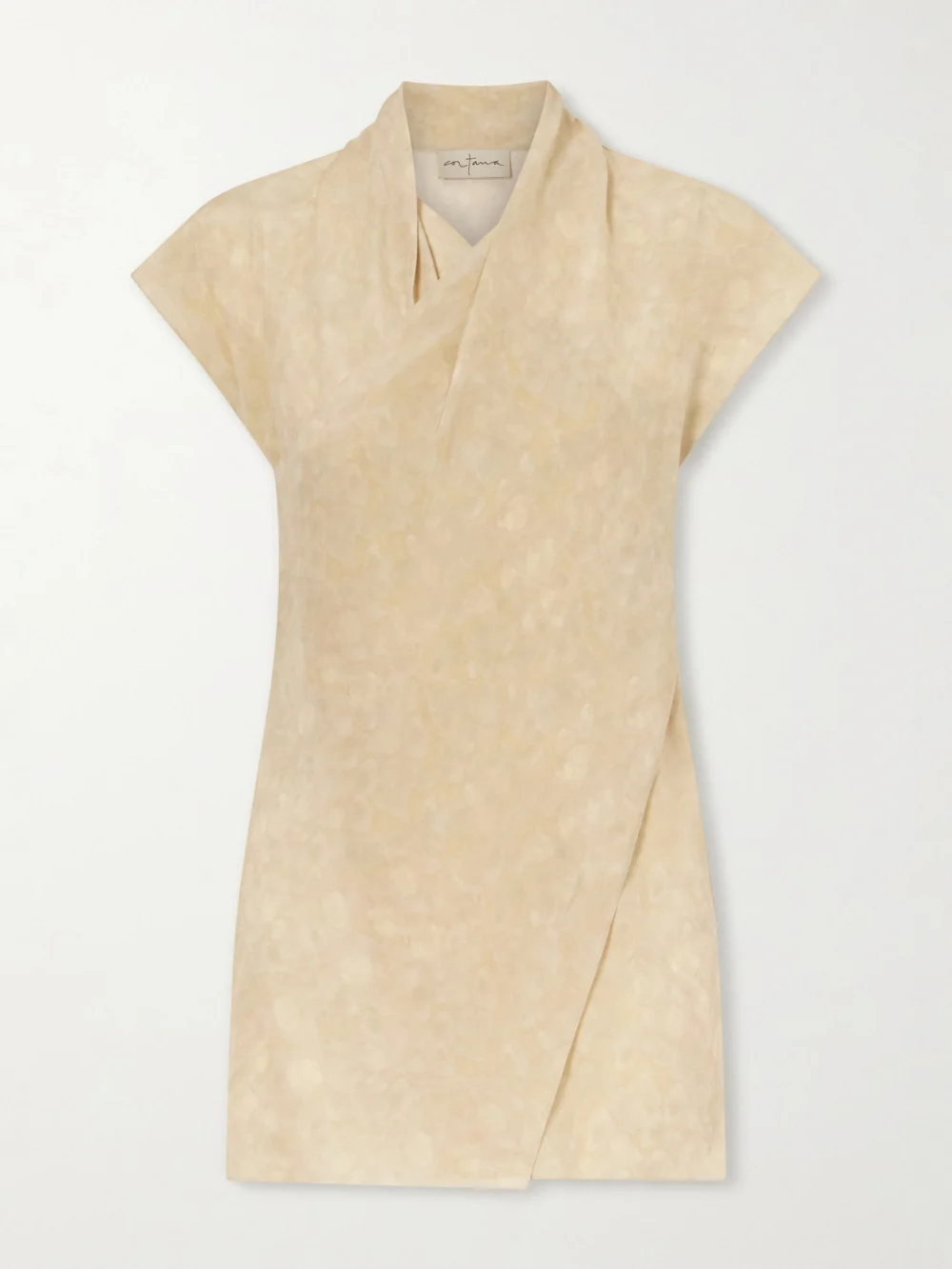 Cortana Cassiopea Silk-crepe Blouse in beige