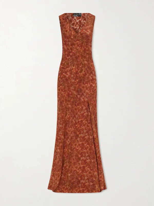 Cortana Irina Silk-chiffon Maxi Dress