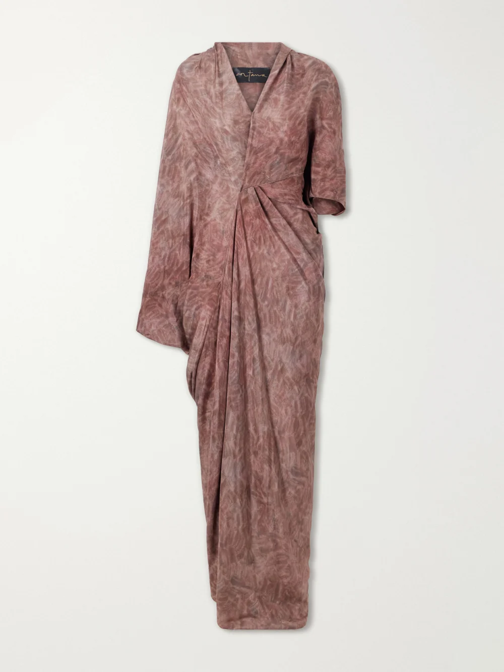 Cortana Mayu Satin Maxi Dress in red