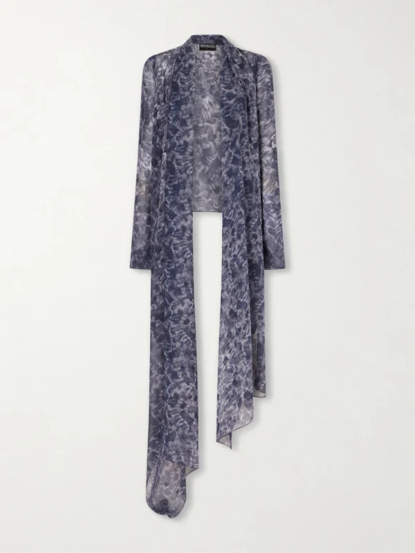Cortana Meena Printed Silk-chiffon Blouse