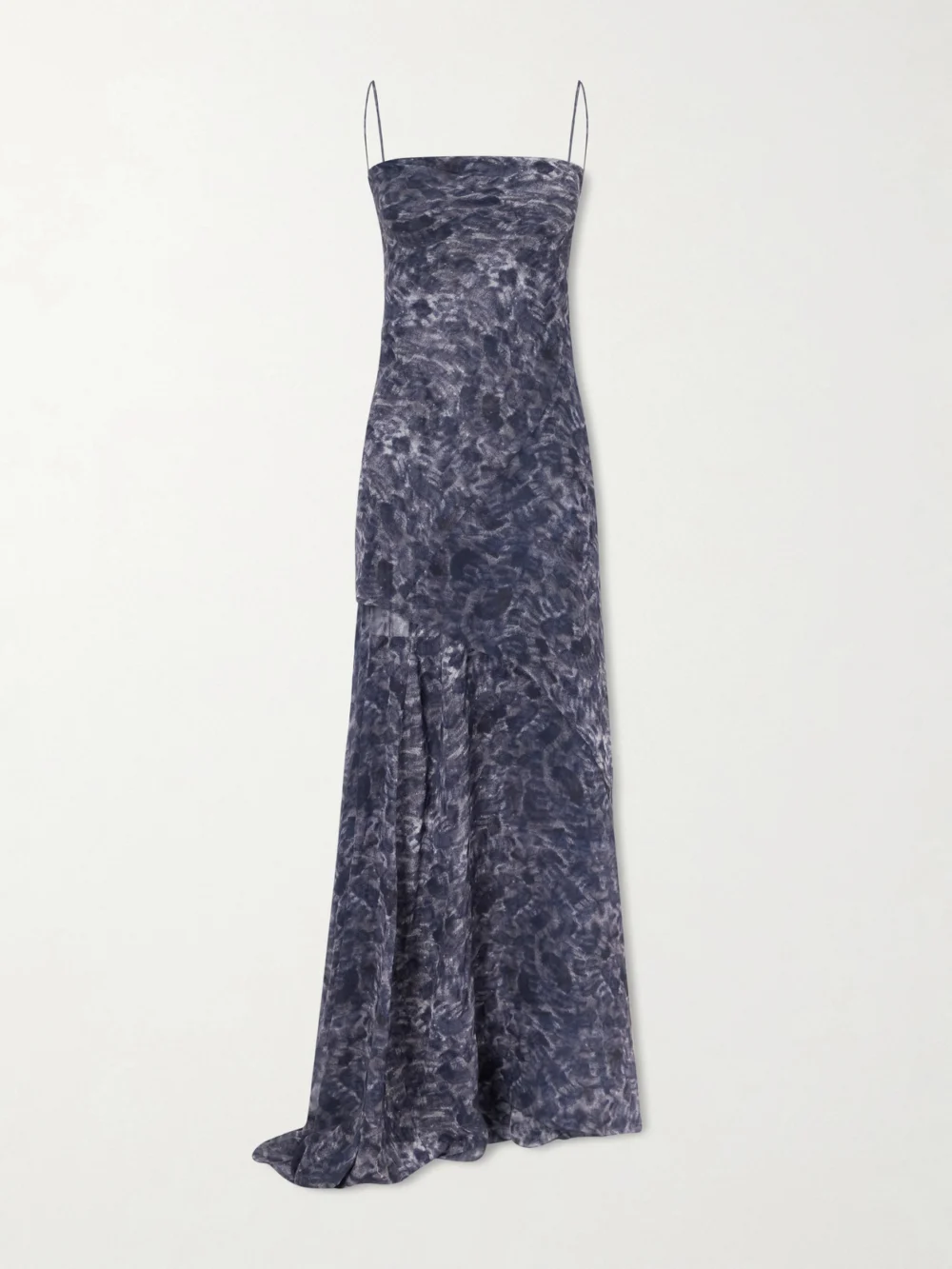Cortana Meena Silk-satin Maxi Dress in navy