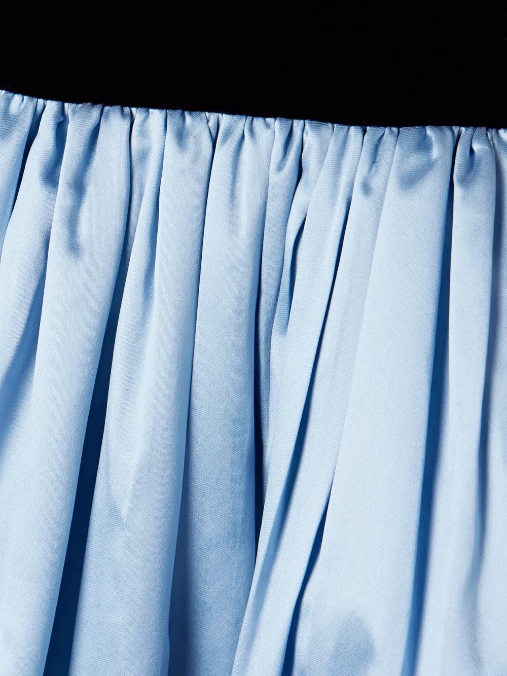 Close-up detail of the Costarellos Silk-mikado and Velvet Gown