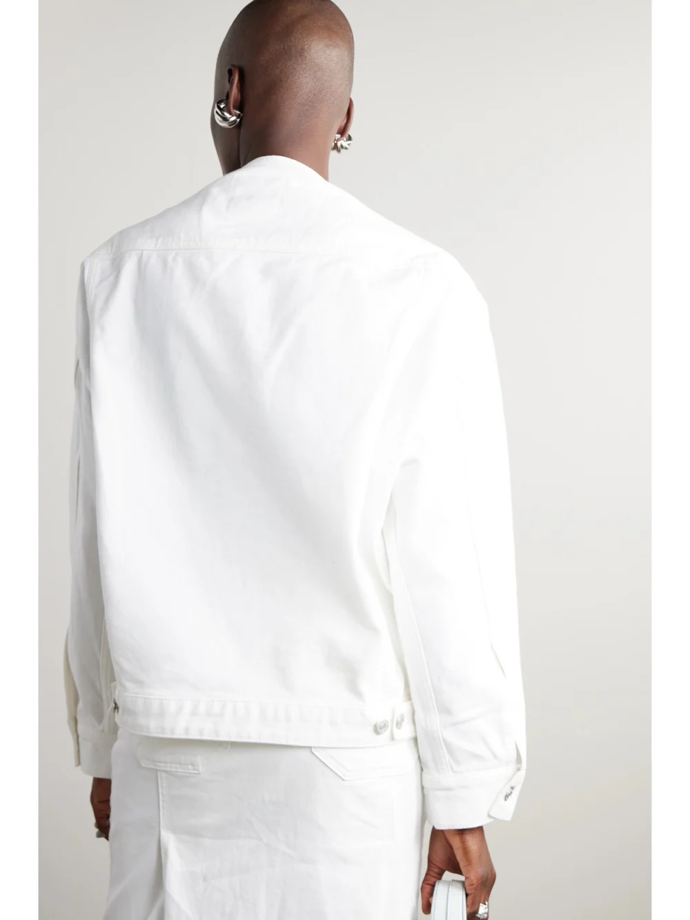 Back view of the Courrèges Cocoon Denim Jacket