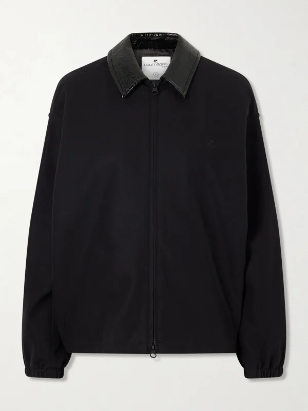 Courrèges Logo-embroidered Cotton Canvas Bomber Jacket