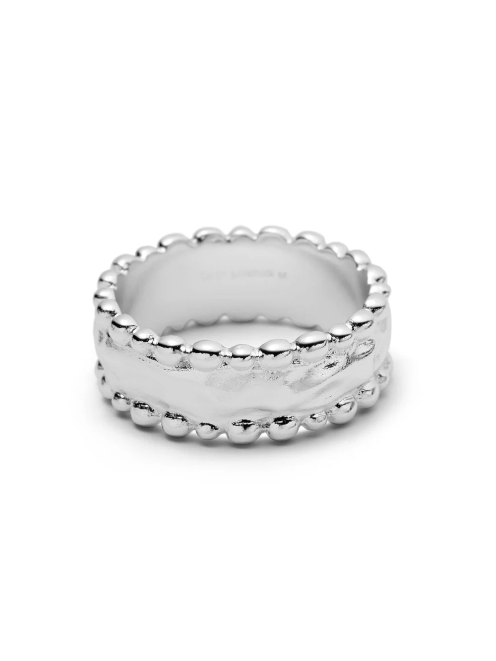 Daisy London Amulet Band Ring Silver Plate