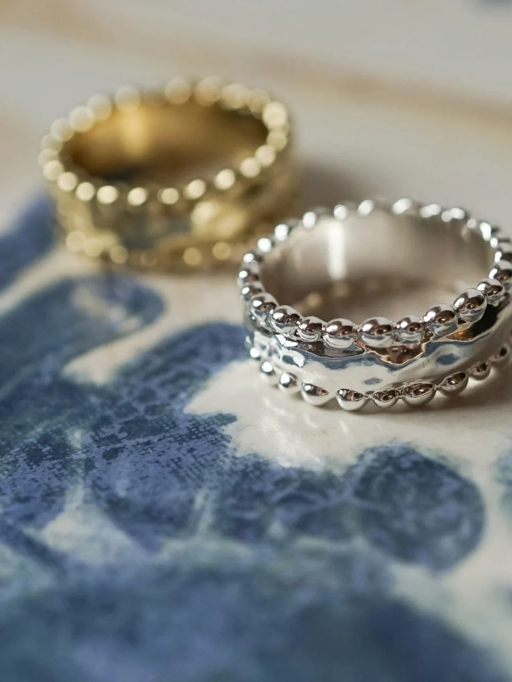 Daisy London Amulet Band Ring Silver Plate, view 2