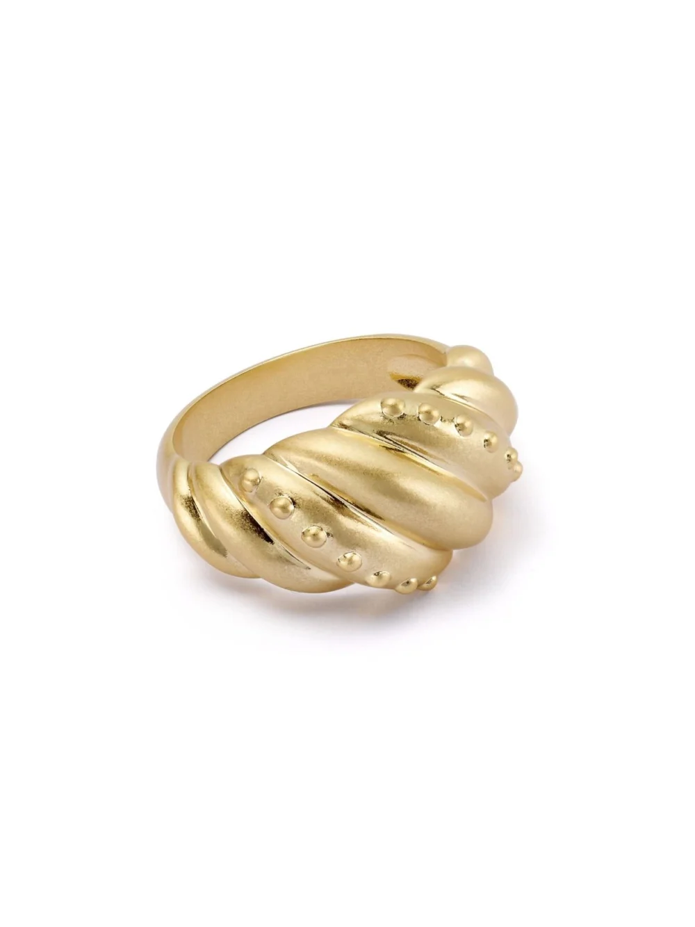 Daisy London Amulet Dome Ring 18ct Gold Plate