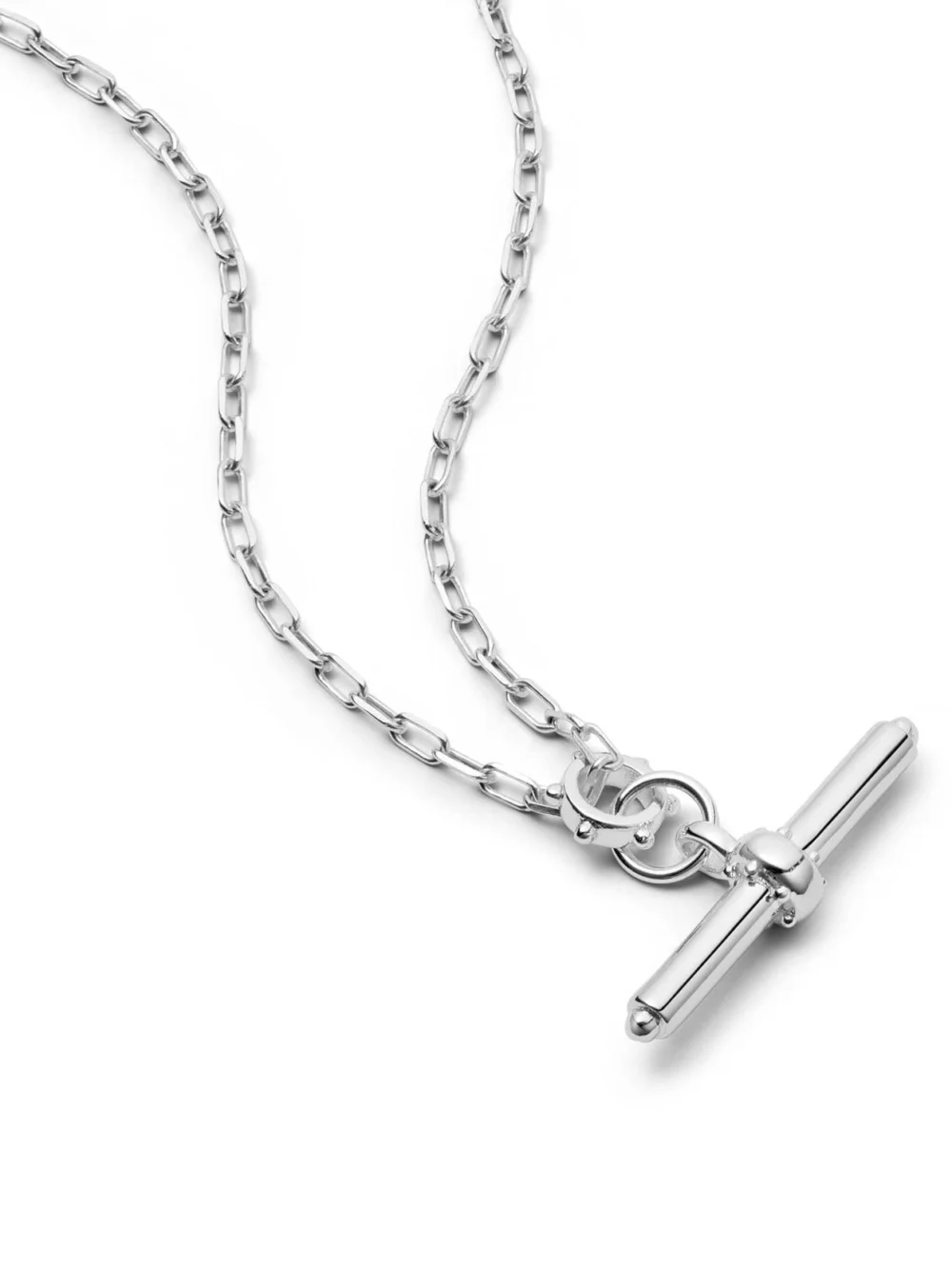 Daisy London Amulet T Bar Necklace Sterling Silver