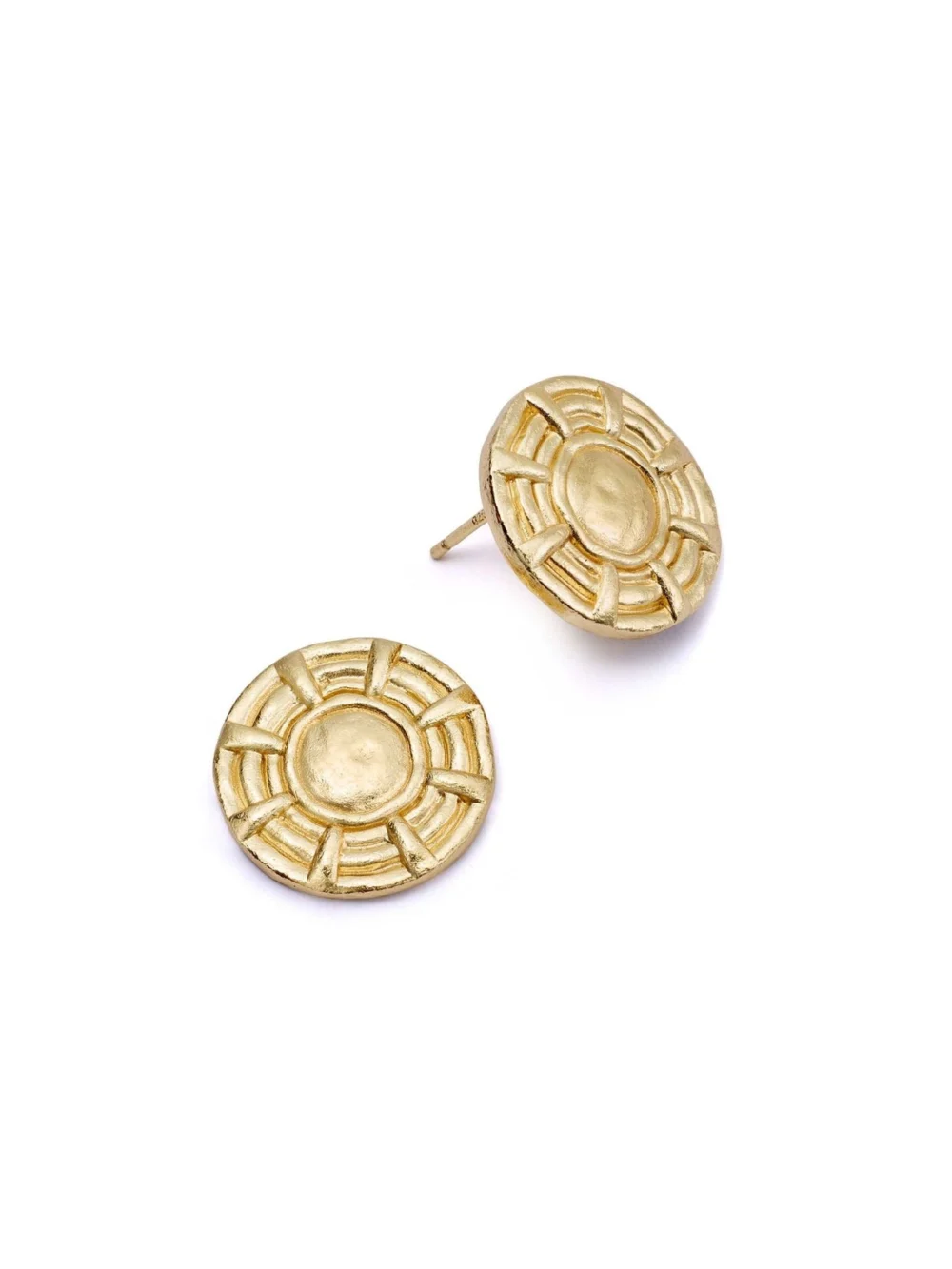 Daisy London Apollo Oversized Stud Earrings 18ct Gold Plate