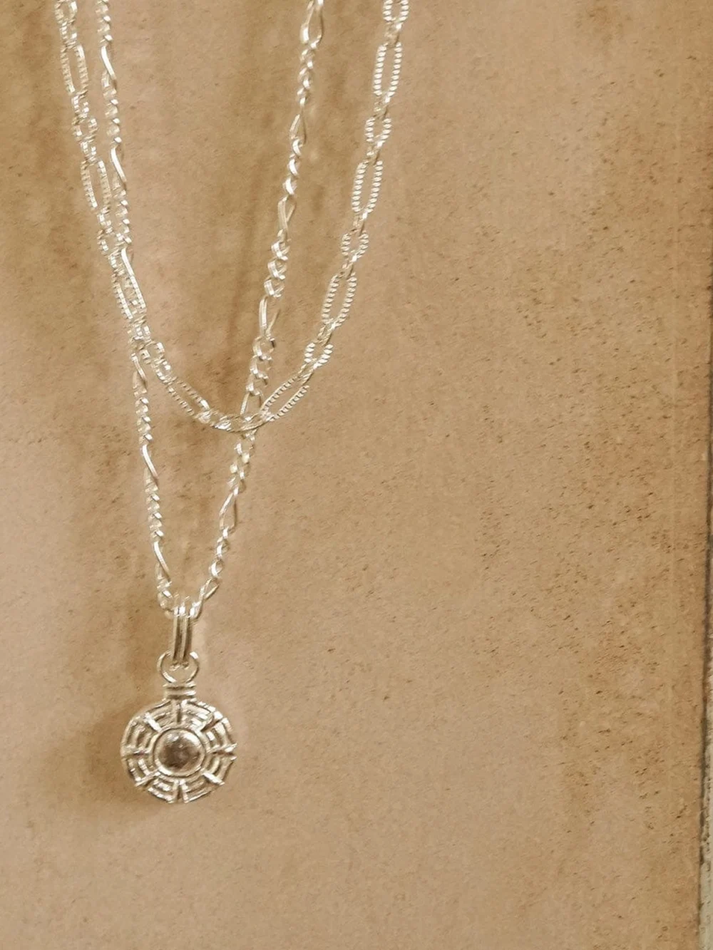 Daisy London Apollo Pendant Necklace Sterling Silver, view 3
