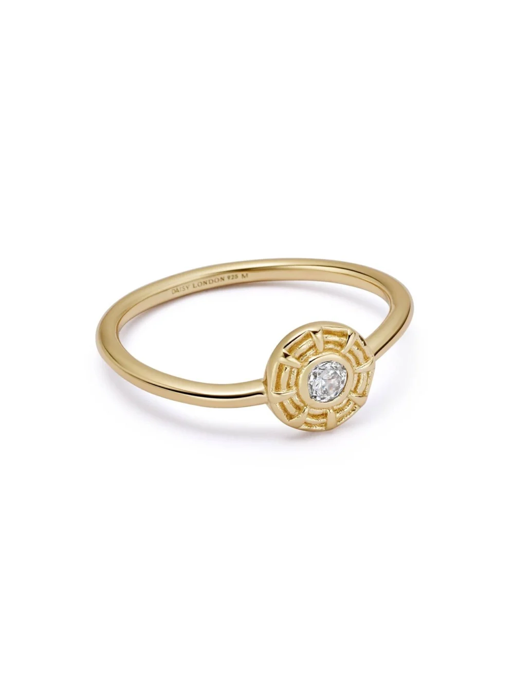 Daisy London Apollo Sparkle Ring 18ct Gold Plate