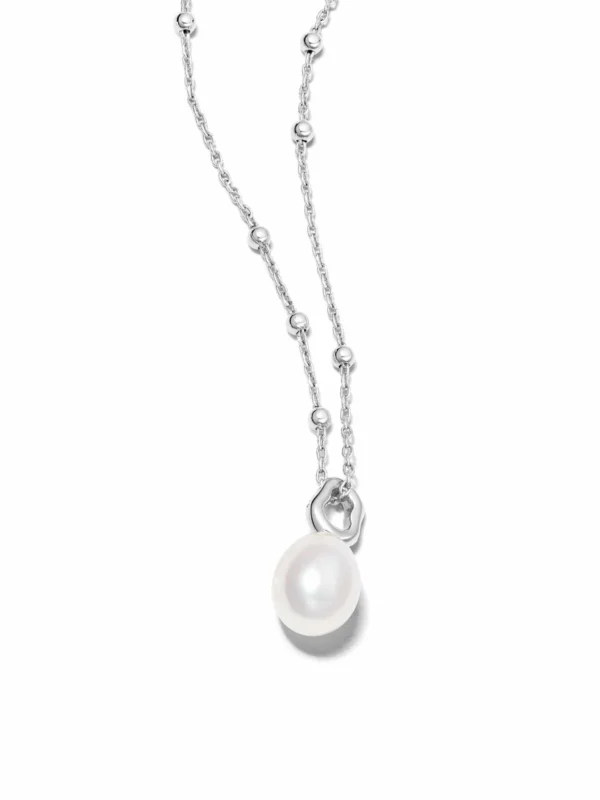 Daisy London Baroque Pearl Pendant Necklace Sterling Silver