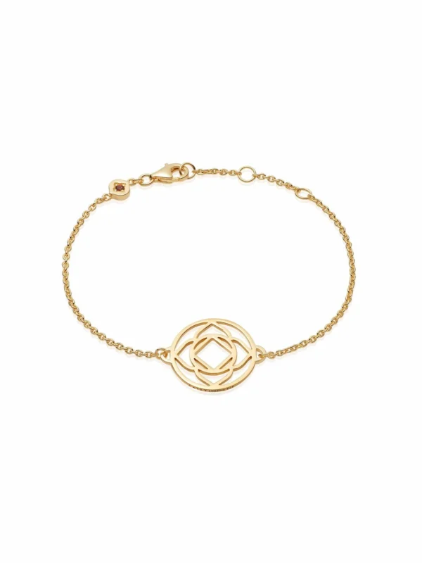 Daisy London Base Chakra Chain Bracelet 18ct Gold Plate