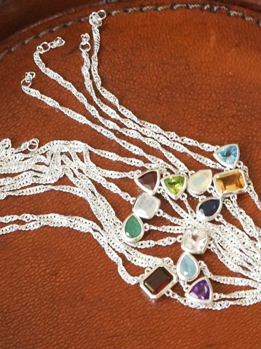 Daisy London Birthstone Charm Bracelet Sterling Silver, view 3