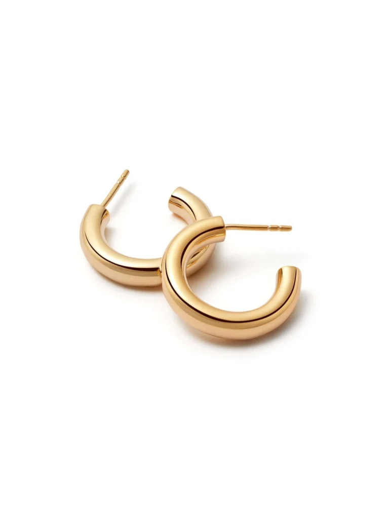 Daisy London Bold Hoop Earrings 18ct Gold Plate