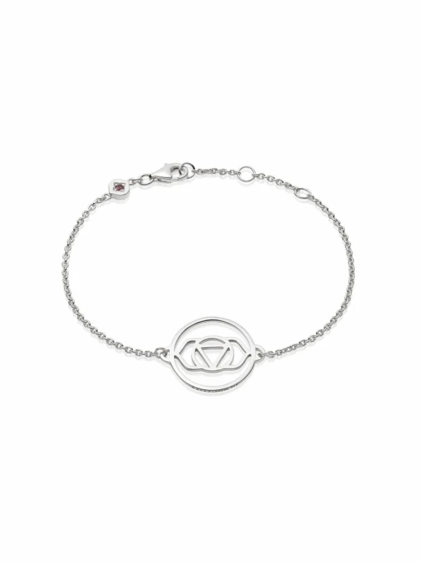 Daisy London Brow Chakra Chain Bracelet Sterling Silver
