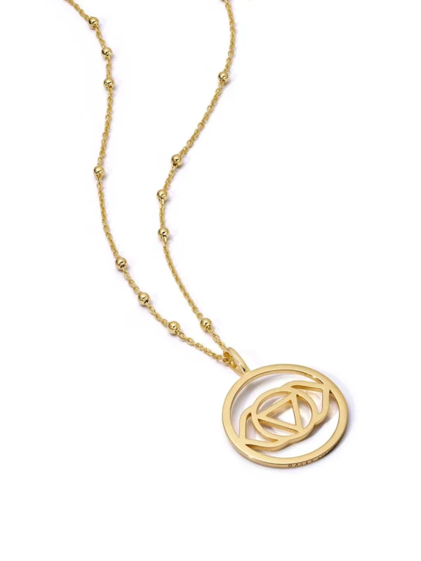 Daisy London Brow Chakra Necklace 18ct Gold Plate