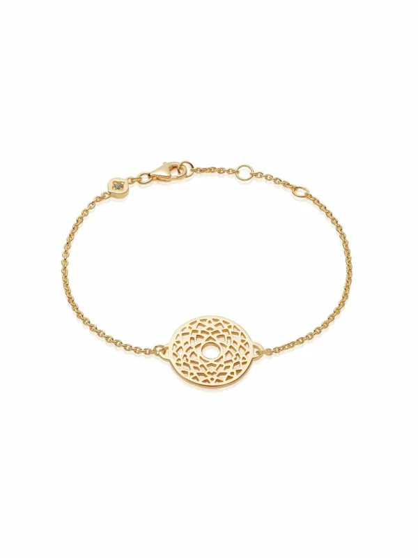 Daisy London Crown Chakra Chain Bracelet 18ct Gold Plate