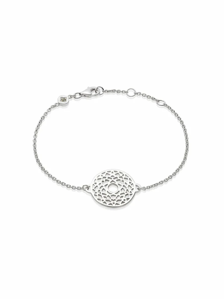 Daisy London Crown Chakra Chain Bracelet Sterling Silver