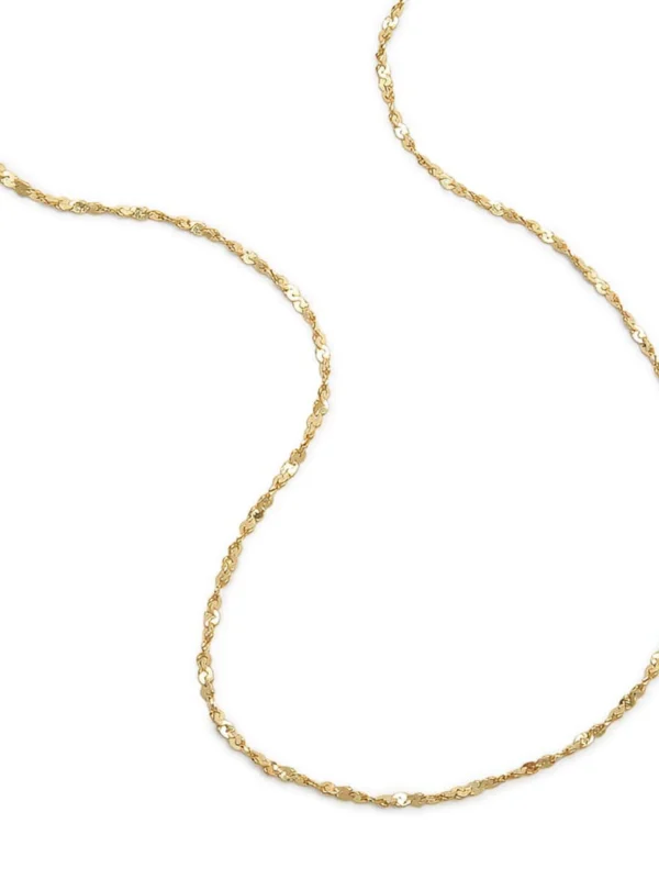 Daisy London Curb Lighweight Chain Necklace 18ct Gold Plate