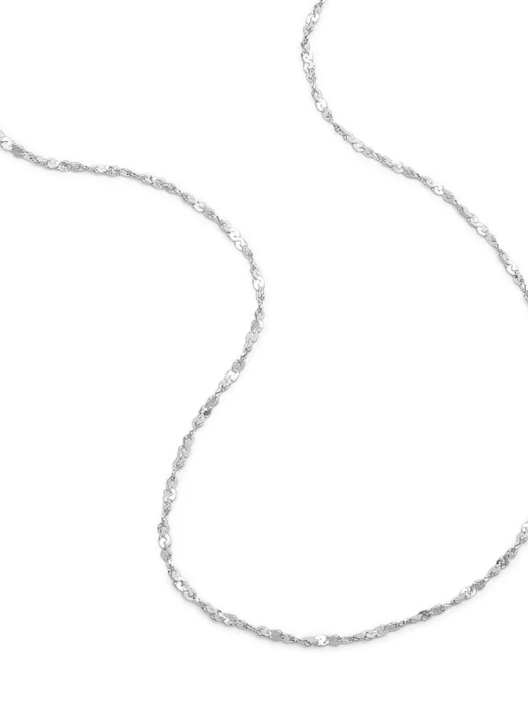 Daisy London Curb Lighweight Chain Necklace Sterling Silver
