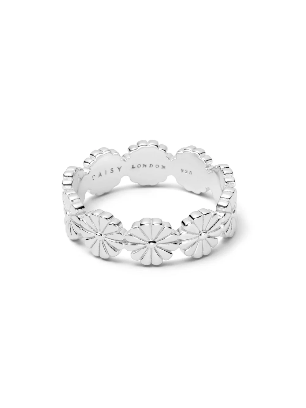Daisy London Daisy Bloom Crown Band Ring Sterling Silver