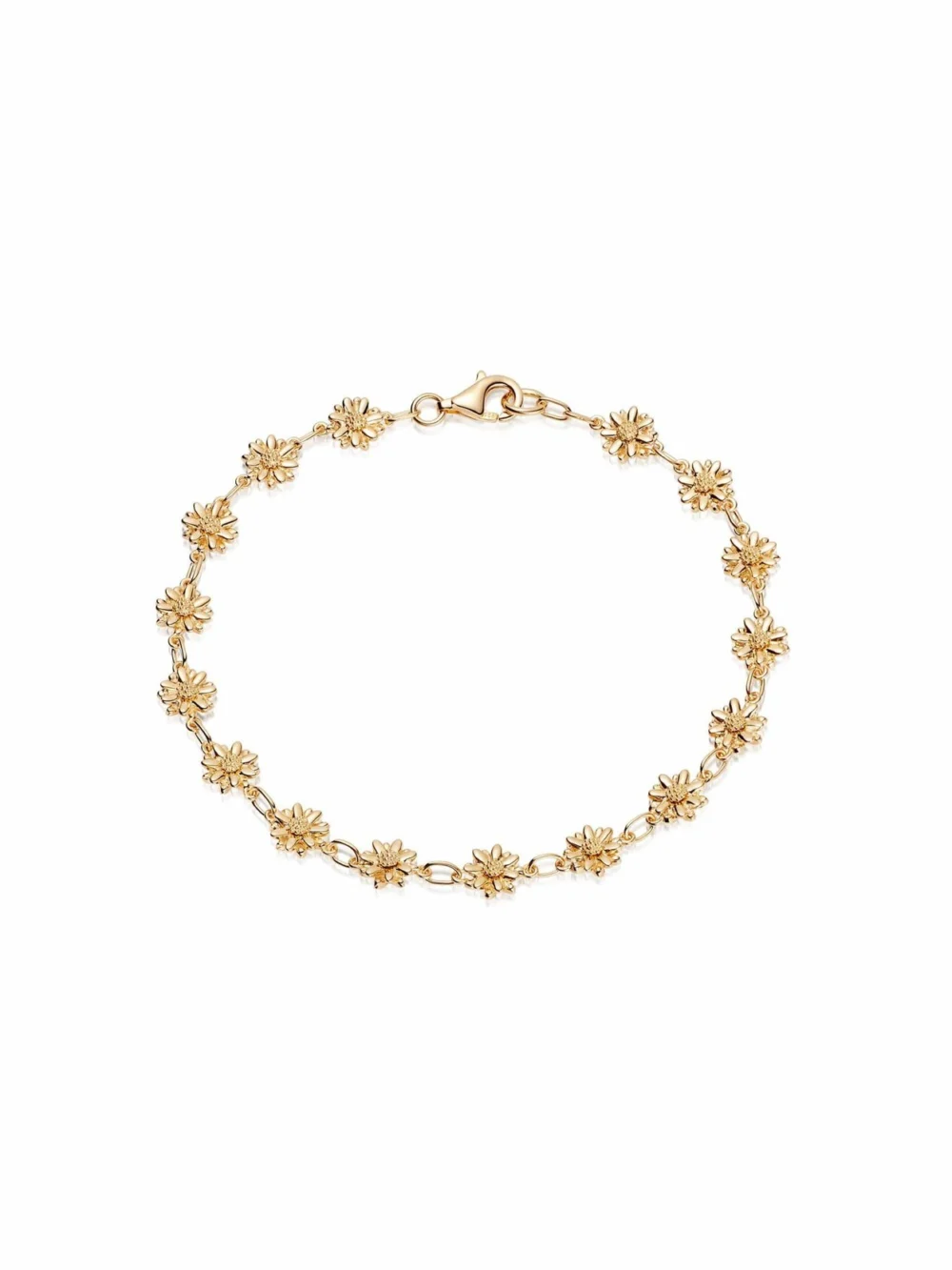 Daisy London Daisy Chain Bracelet 18ct Gold Plate