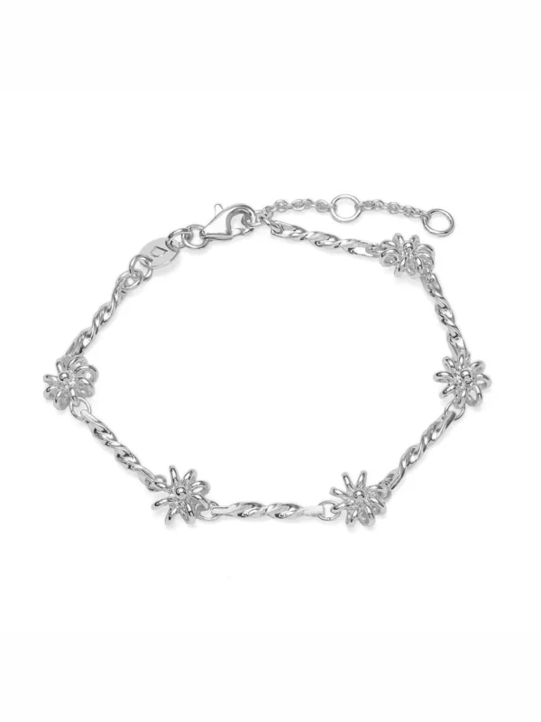 Daisy London Daisy Chain Twist Bracelet Silver Plate