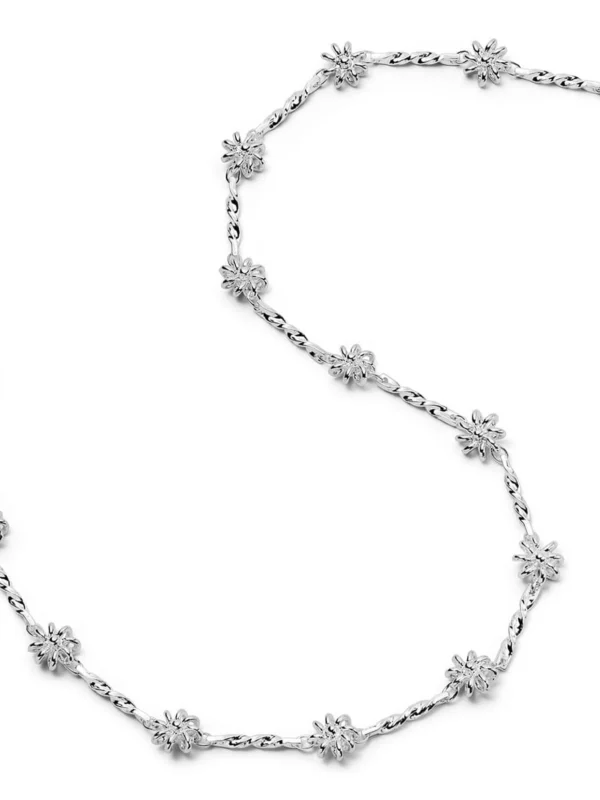 Daisy London Daisy Chain Twist Necklace Silver Plate