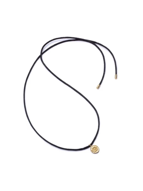 Daisy London Daisy Cord Flower Necklace 18ct Gold Plate