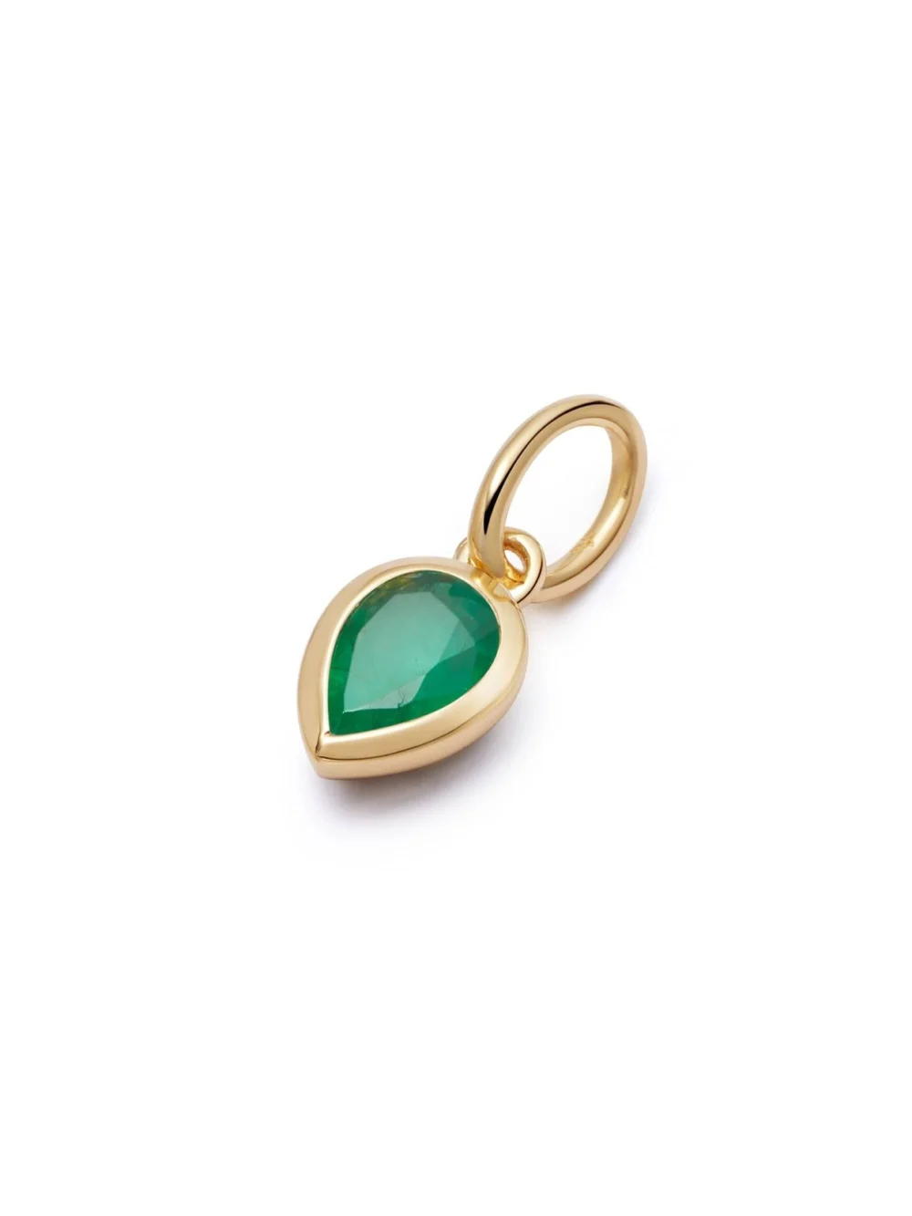 Daisy London Emerald May Birthstone Charm Pendant 18ct Gold Plate
