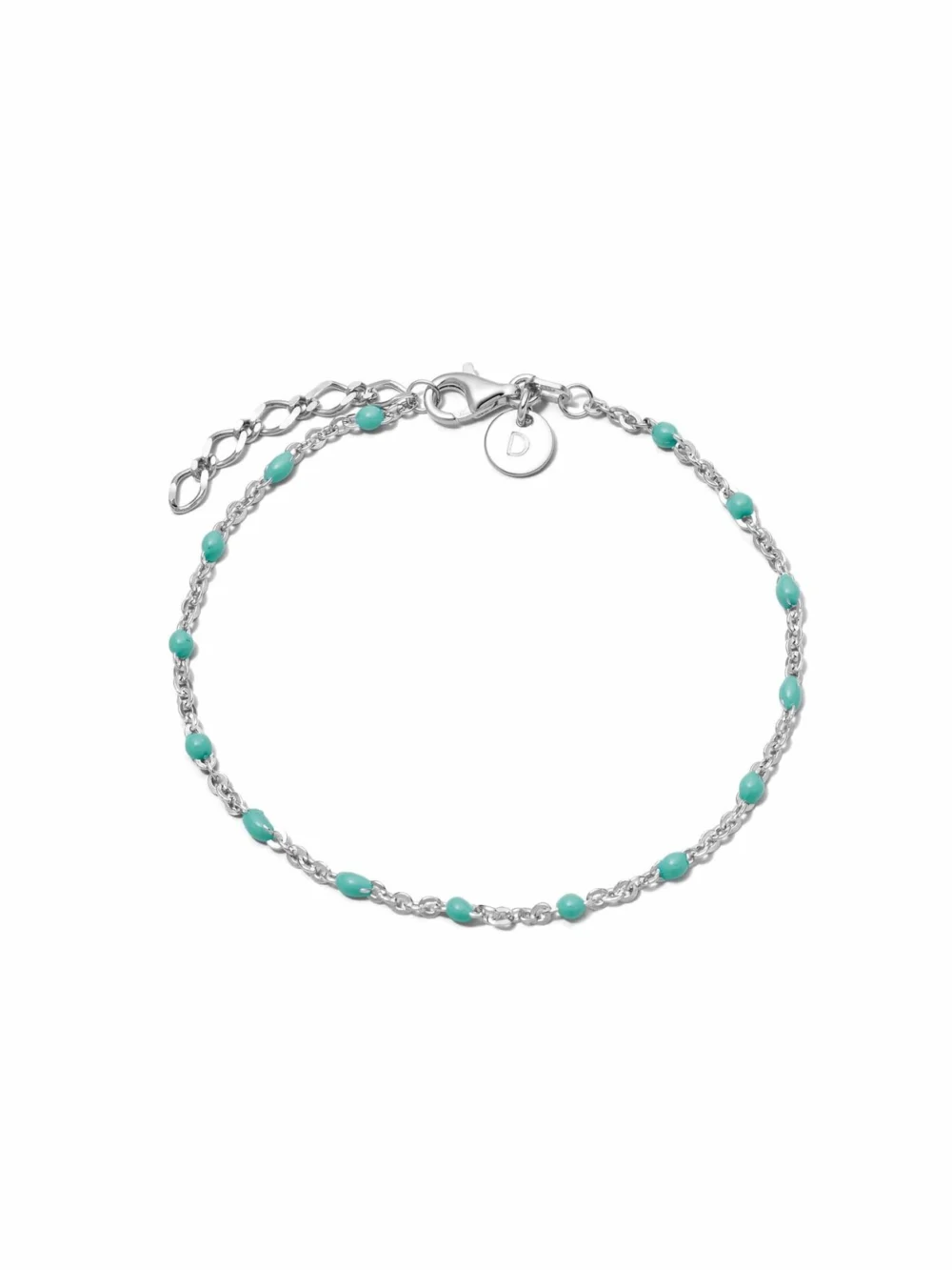 Daisy London Enamel Beaded Bracelet Sterling Silver