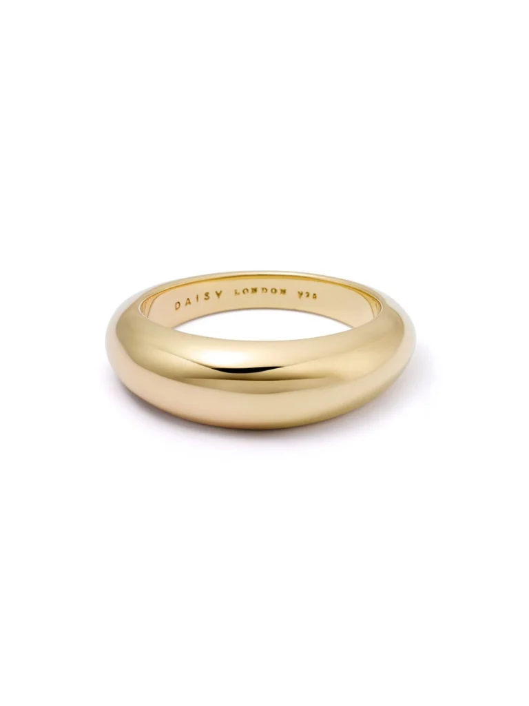 Daisy London Estée Lalonde Dome Ring 18ct Gold Plate