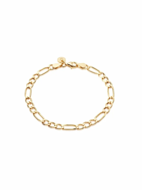 Daisy London Estée Lalonde Figaro Chain Bracelet 18ct Gold Plate