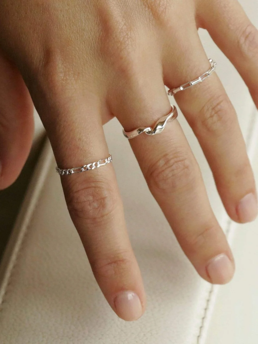 Daisy London Estée Lalonde Flow Ring Sterling Silver, view 3