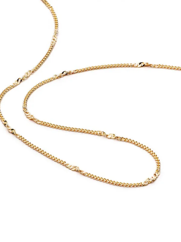 Daisy London Estée Lalonde Forever Chain Necklace 18ct Gold Plate