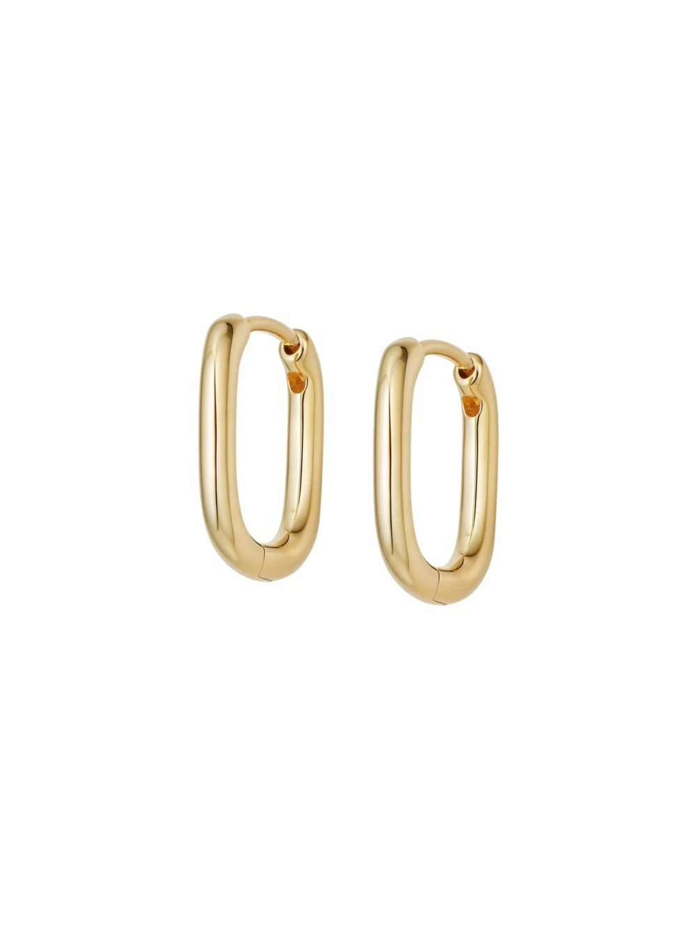 Daisy London Estée Lalonde Mini Square Hoop Earrings 18ct Gold Plate