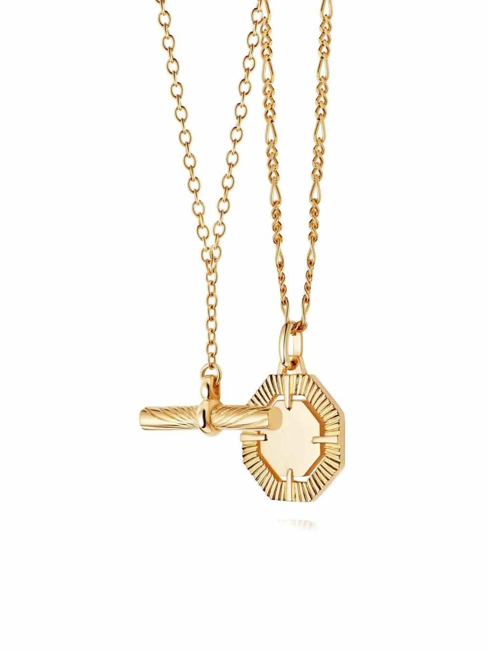 Daisy London Estée Lalonde Modern Heirloom Necklace Layering Set 18ct Gold Plate