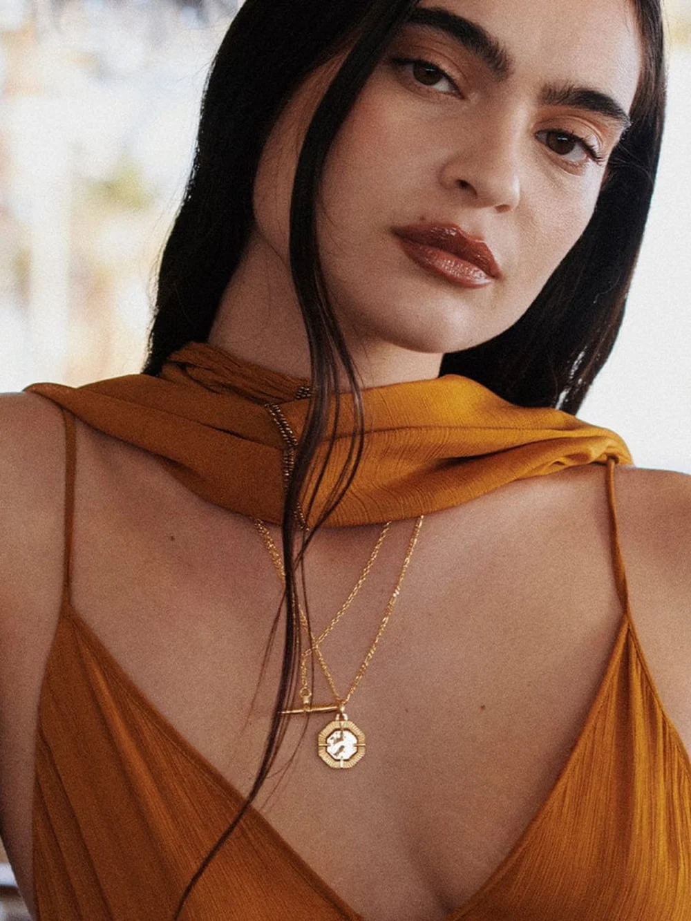 Daisy London Estée Lalonde Modern Heirloom Necklace Layering Set 18ct Gold Plate, view 4
