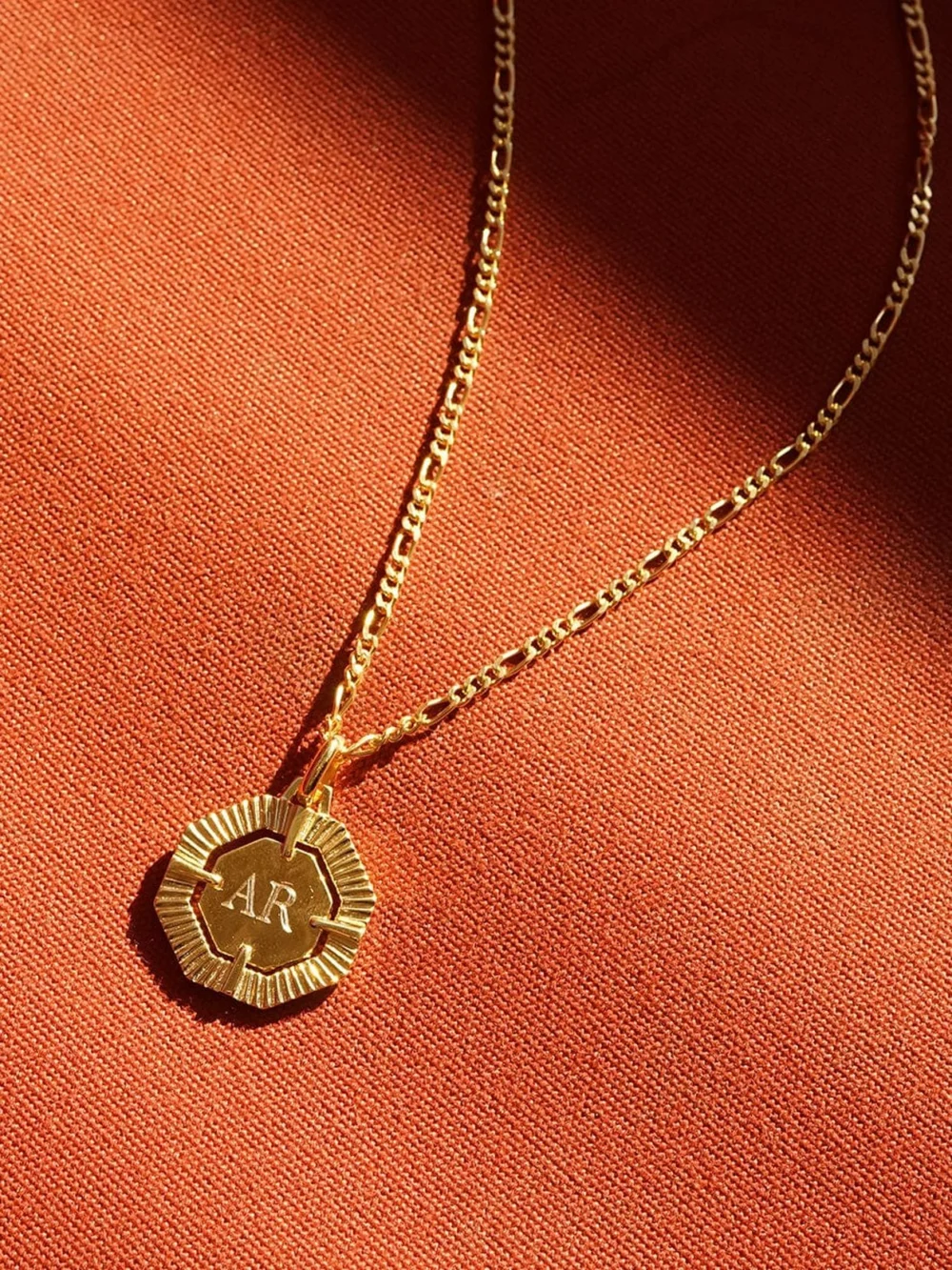 Daisy London Estée Lalonde Octagonal Necklace 18ct Gold Plate, view 3