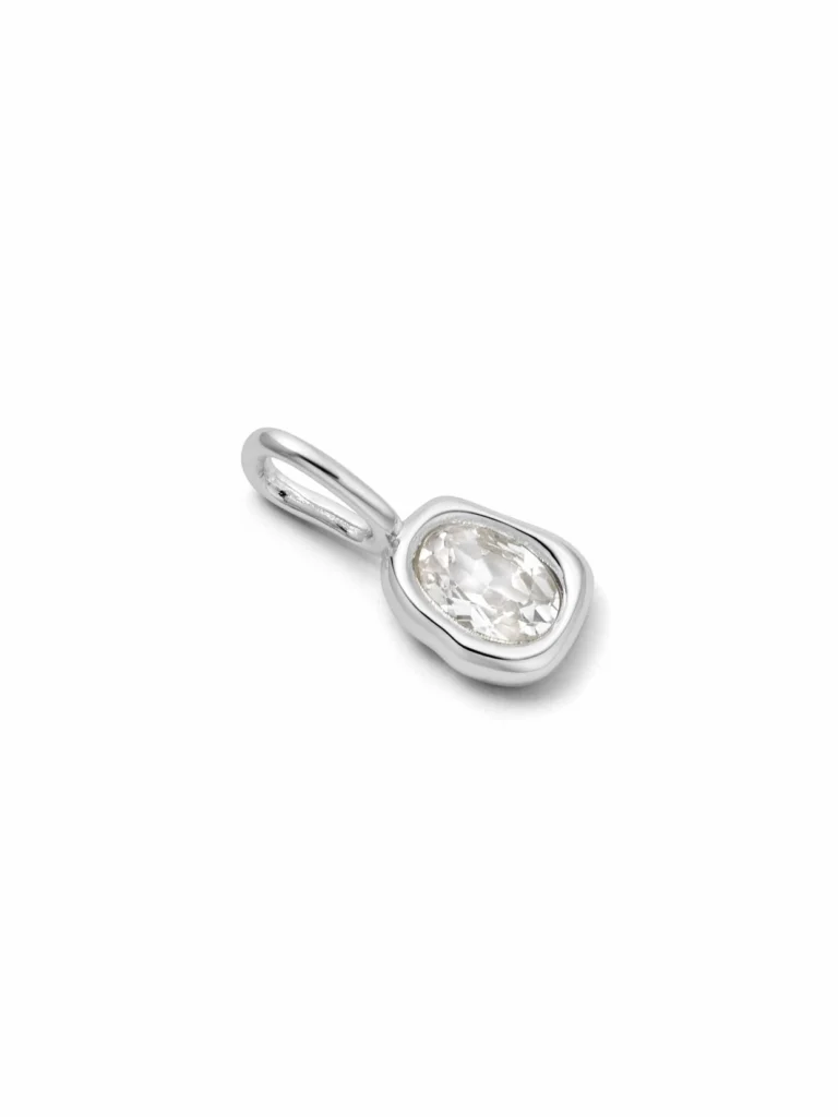 Daisy London Estée Lalonde Sapphire Charm Pendant Sterling Silver