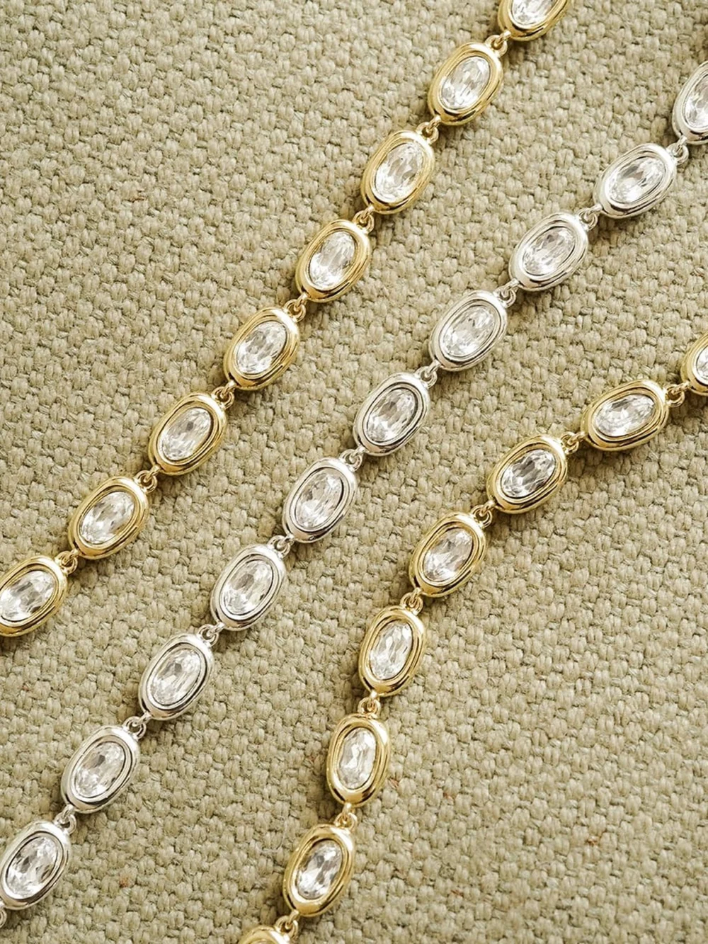 Daisy London Estée Lalonde Sapphire Tennis Bracelet Sterling Silver, view 5